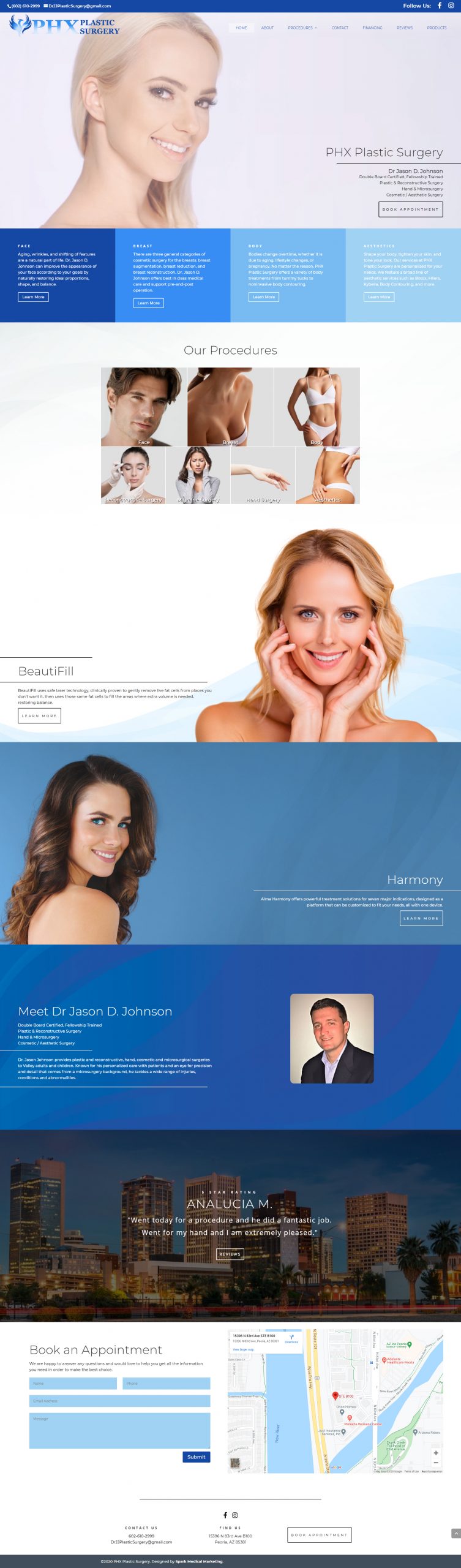 PHX Plastic Surgery Homepage