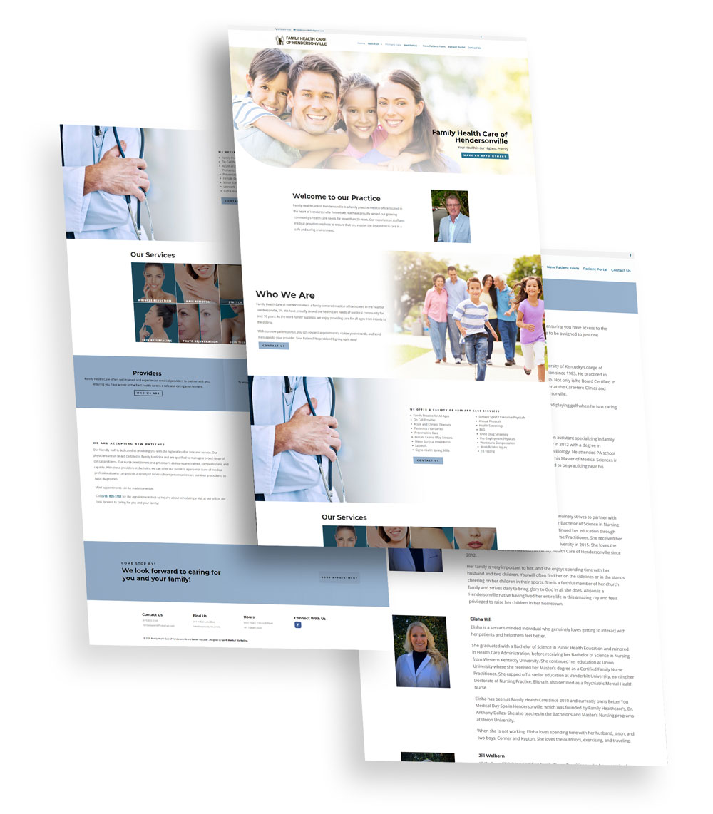 Family Heath Care of Hendersonville Web Design