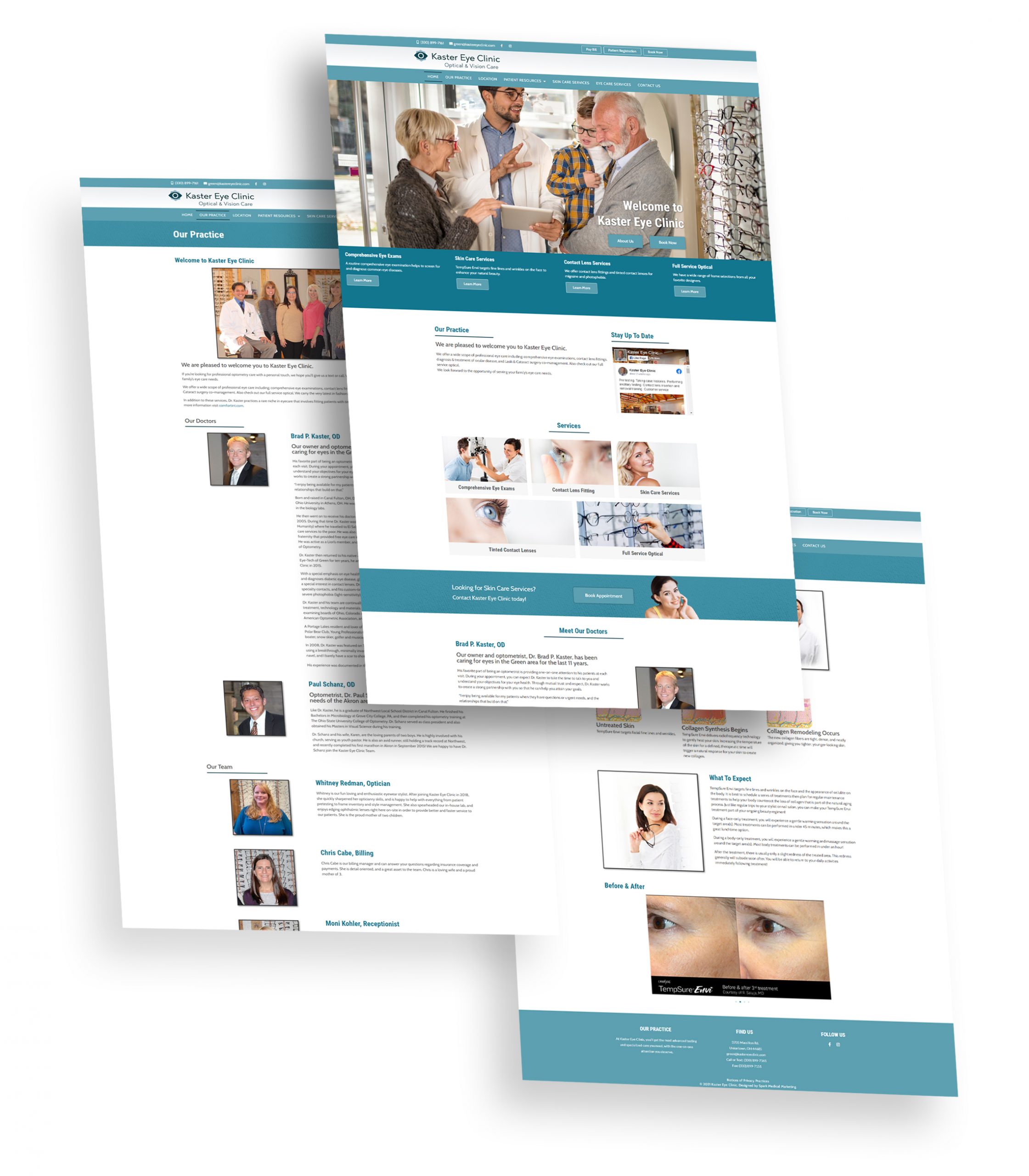 Kaster Eye Clinic Website Portfolio