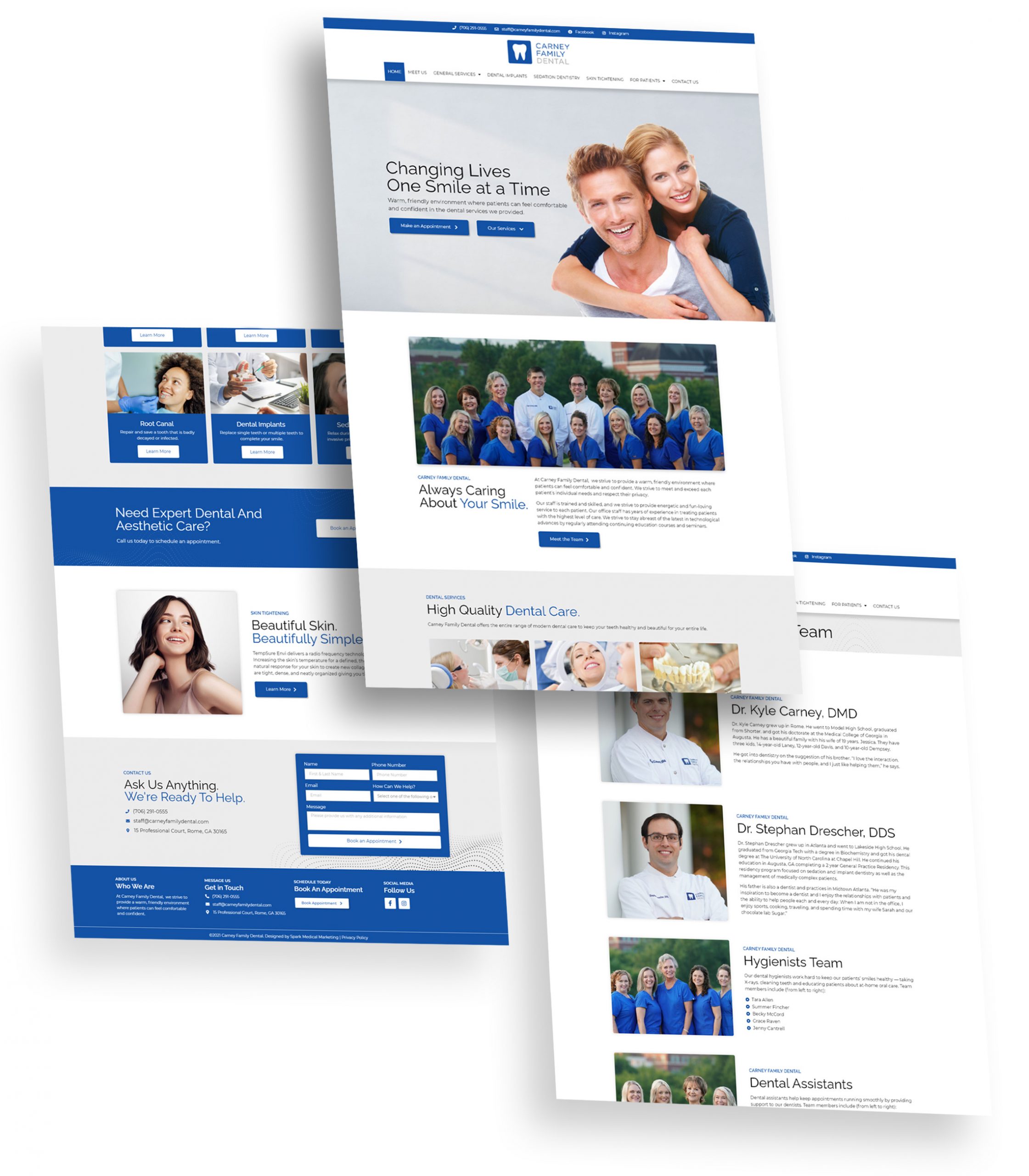 Carney Family Dental Web Design Portfolio